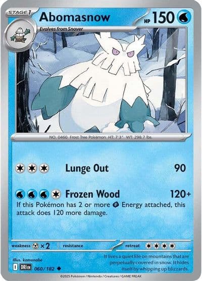Abomasnow SV10: Destined Rivals Pokemon card