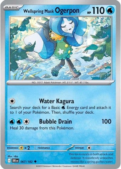 Wellspring Mask Ogerpon SV10: Destined Rivals Pokemon card