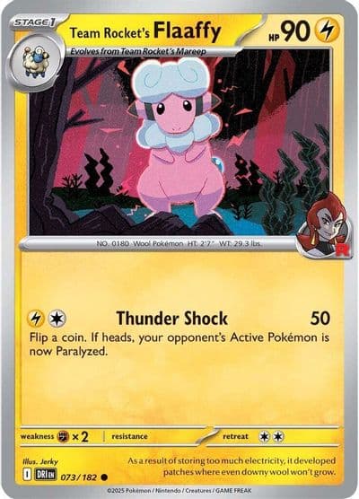 Team Rocket's Flaaffy SV10: Destined Rivals Pokemon card