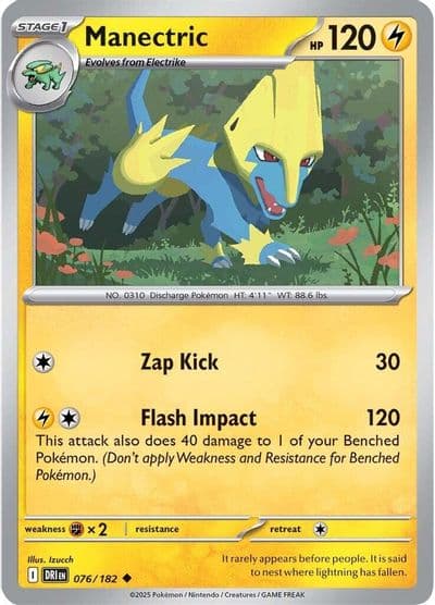 Manectric SV10: Destined Rivals Pokemon card