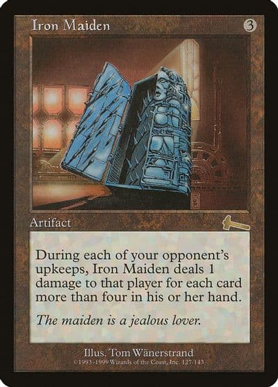 Iron Maiden Urza's Legacy Magic card