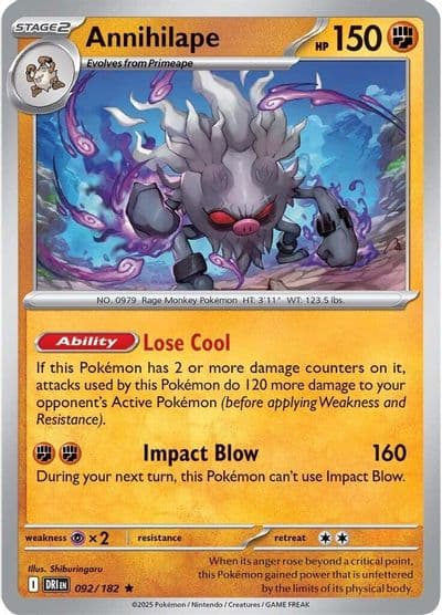 Annihilape SV10: Destined Rivals Pokemon card