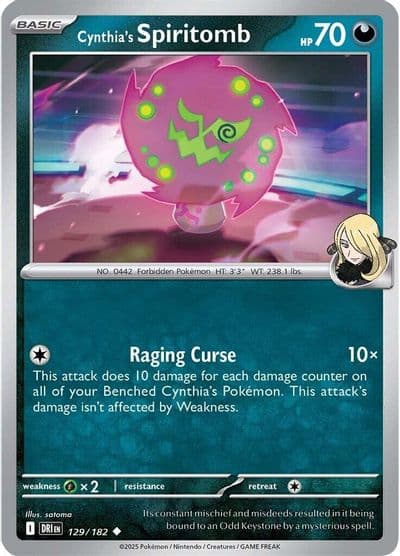 Cynthia's Spiritomb SV10: Destined Rivals Pokemon card