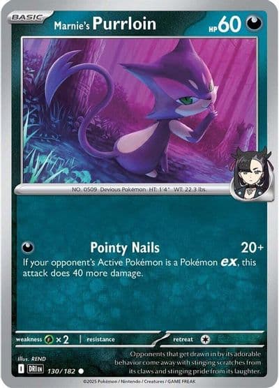 Marnie's Purrloin SV10: Destined Rivals Pokemon card