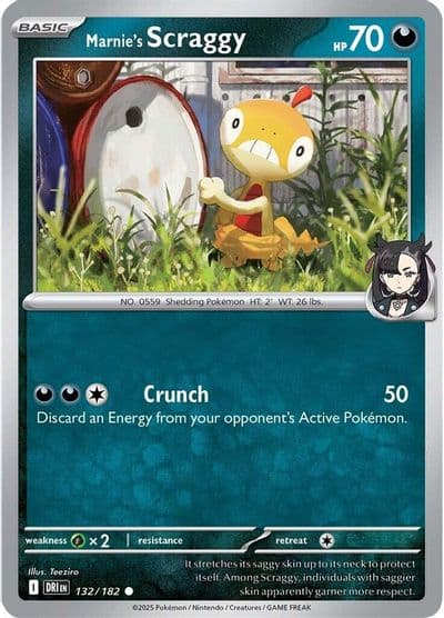 Marnie's Scraggy SV10: Destined Rivals Pokemon card