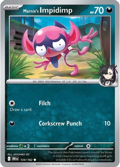 Marnie's Impidimp SV10: Destined Rivals Pokemon card