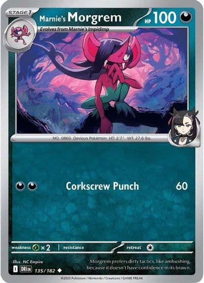 Marnie's Morgrem SV10: Destined Rivals Pokemon card