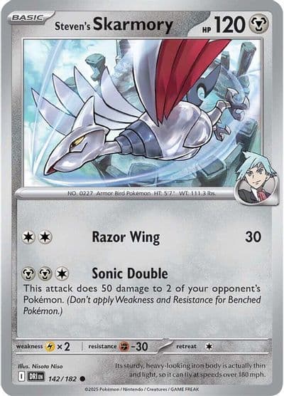 Steven's Skarmory SV10: Destined Rivals Pokemon card