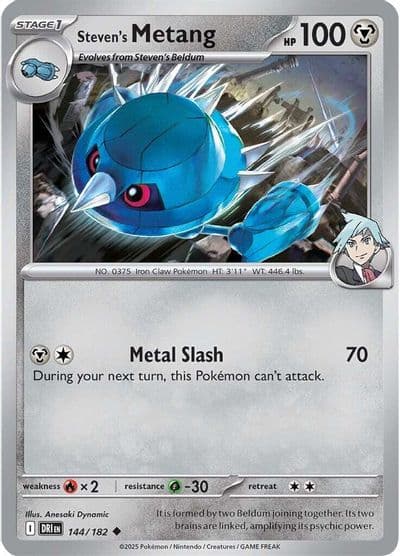 Steven's Metang SV10: Destined Rivals Pokemon card