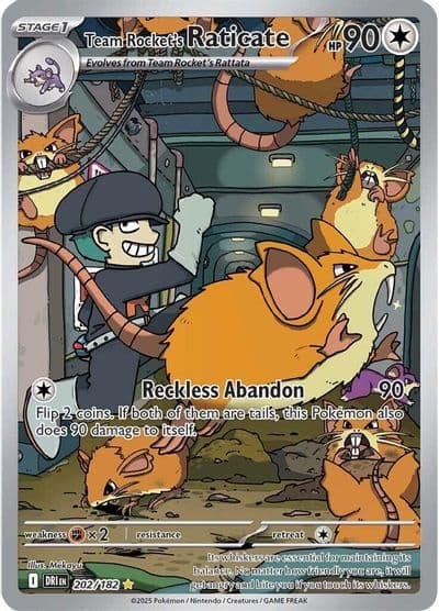 Team Rocket's Raticate SV10: Destined Rivals Pokemon card