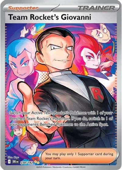 Team Rocket's Giovanni SV10: Destined Rivals Pokemon card