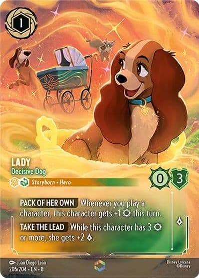 Lady Decisive Dog Enchanted Reign of Jafar Lorcana card