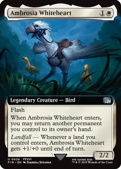 Ambrosia Whiteheart Extended Art FINAL FANTASY Magic card