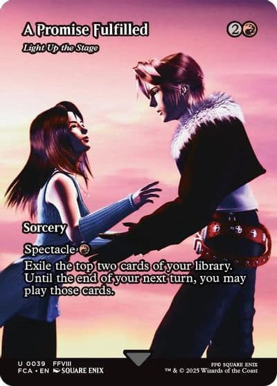 A Promise Fulfilled Light Up the Stage Showcase FINAL FANTASY: Through the Ages Magic card