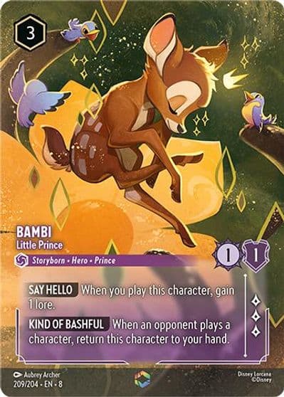 Bambi Little Prince Enchanted Reign of Jafar Lorcana card