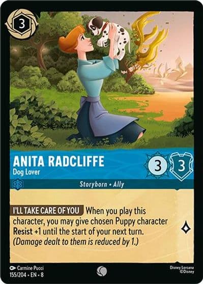 Anita Radcliffe Dog Lover Reign of Jafar Lorcana card