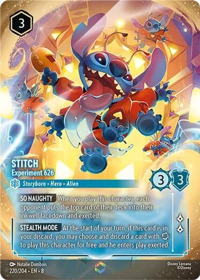 Stitch Experiment 626 Enchanted Reign of Jafar Lorcana card