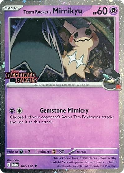 Team Rocket's Mimikyu (Prerelease) Miscellaneous Cards & Products Pokemon card