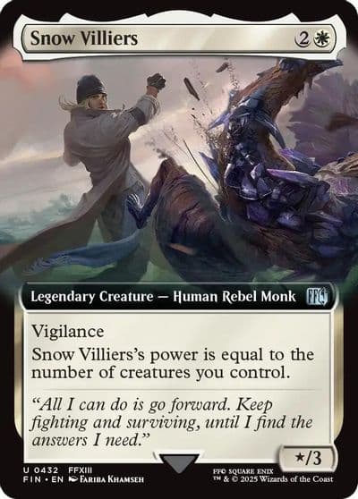 Snow Villiers Extended Art FINAL FANTASY Magic card