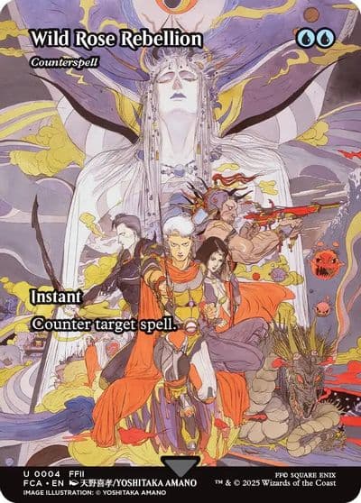 Wild Rose Rebellion Counterspell Showcase FINAL FANTASY: Through the Ages Magic card