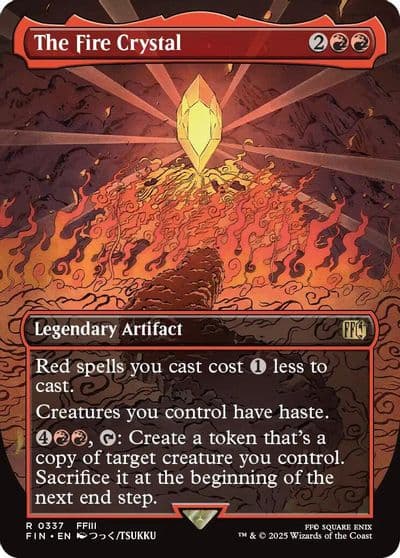 The Fire Crystal Borderless FINAL FANTASY Magic card