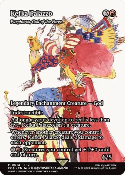 Kefka Palazzo Purphoros God of the Forge Showcase FINAL FANTASY: Through the Ages Magic card