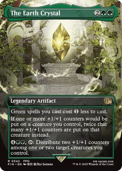 The Earth Crystal Borderless FINAL FANTASY Magic card