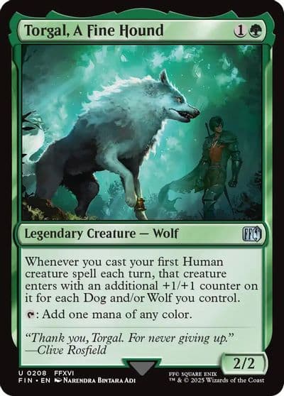 Torgal A Fine Hound FINAL FANTASY Magic card
