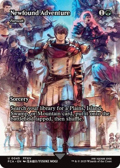 Newfound Adventure Farseek Showcase FINAL FANTASY: Through the Ages Magic card