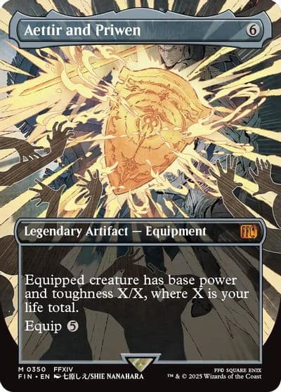 Aettir and Priwen Borderless FINAL FANTASY Magic card