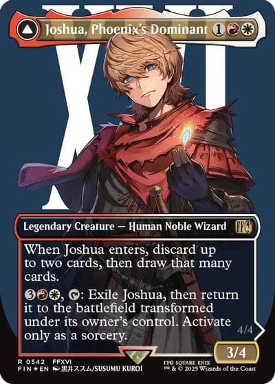 Joshua Phoenixs Dominant Borderless Surge Foil FINAL FANTASY Magic card