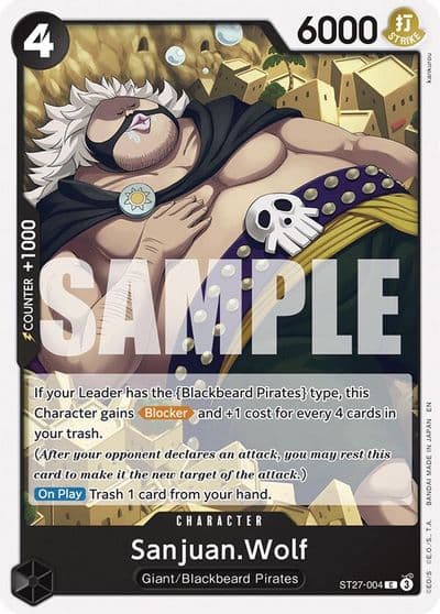 SanjuanWolf Starter Deck 27: BLACK Marshall.D.Teach One Piece card