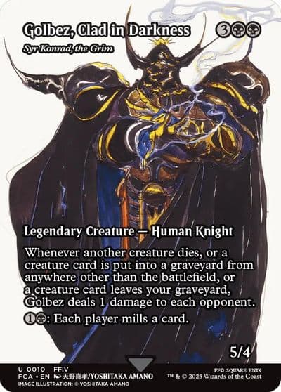 Golbez Clad in Darkness Syr Konrad the Grim Showcase FINAL FANTASY: Through the Ages Magic card