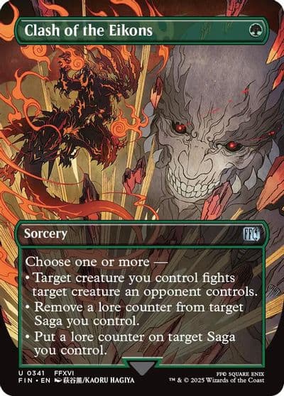 Clash of the Eikons Borderless FINAL FANTASY Magic card