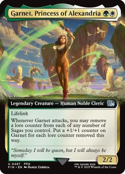 Garnet Princess of Alexandria Extended Art FINAL FANTASY Magic card