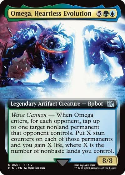 Omega Heartless Evolution Extended Art FINAL FANTASY Magic card
