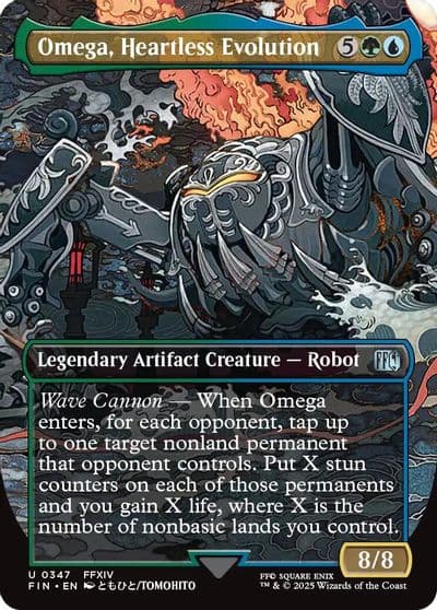 Omega Heartless Evolution Borderless FINAL FANTASY Magic card