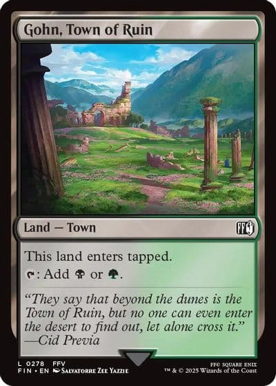 Gohn Town of Ruin FINAL FANTASY Magic card