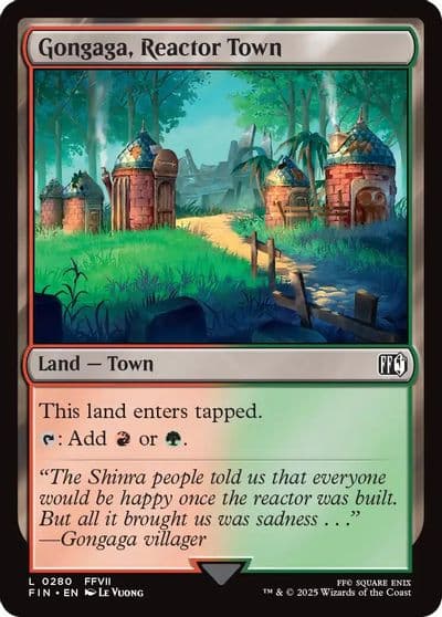 Gongaga Reactor Town FINAL FANTASY Magic card