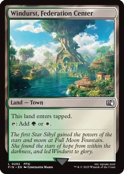Windurst Federation Center FINAL FANTASY Magic card