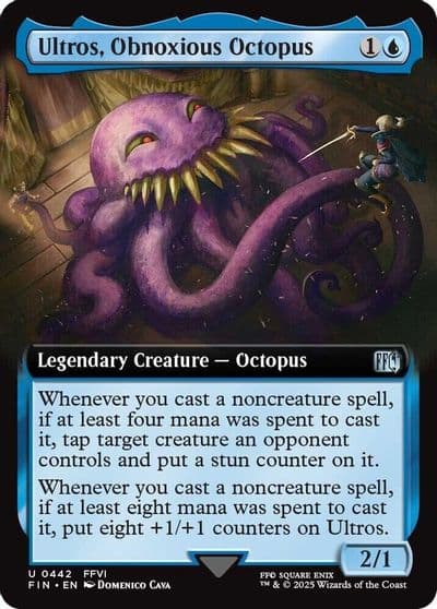 Ultros Obnoxious Octopus Extended Art FINAL FANTASY Magic card