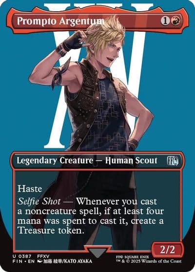 Prompto Argentum Borderless FINAL FANTASY Magic card