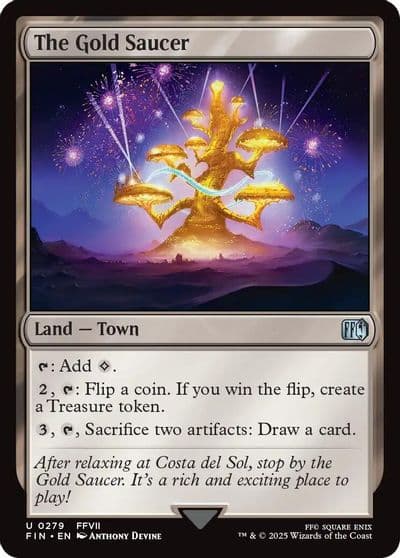 The Gold Saucer FINAL FANTASY Magic card