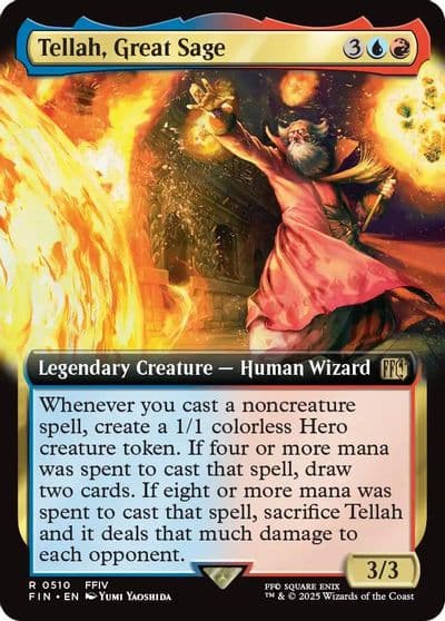 Tellah Great Sage Extended Art FINAL FANTASY Magic card