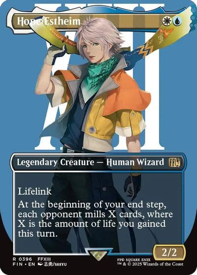 Hope Estheim Borderless FINAL FANTASY Magic card