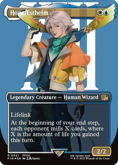 Hope Estheim Borderless Surge Foil FINAL FANTASY Magic card
