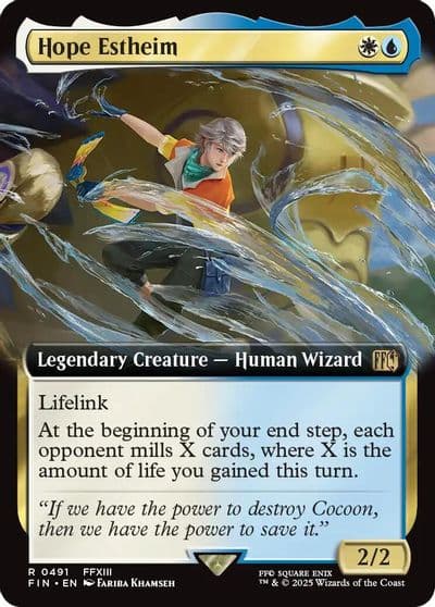 Hope Estheim Extended Art FINAL FANTASY Magic card
