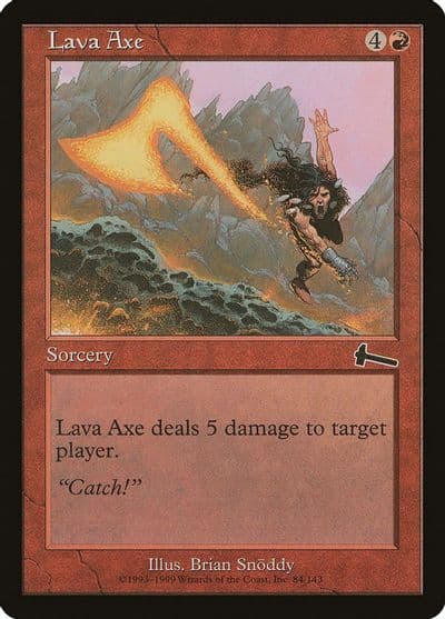 Lava Axe Urza's Legacy Magic card