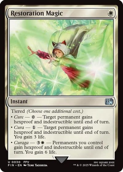 Restoration Magic FINAL FANTASY Magic card