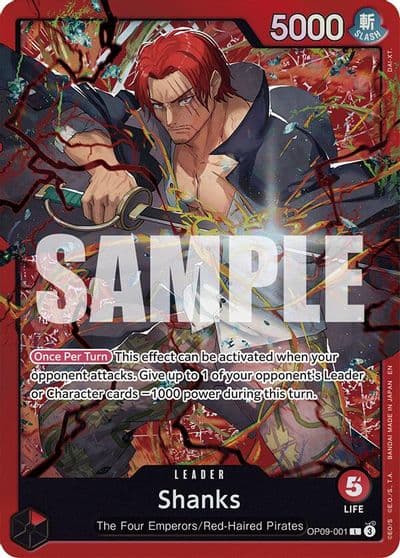 Shanks Reprint Starter Deck 23: RED Shanks One Piece card